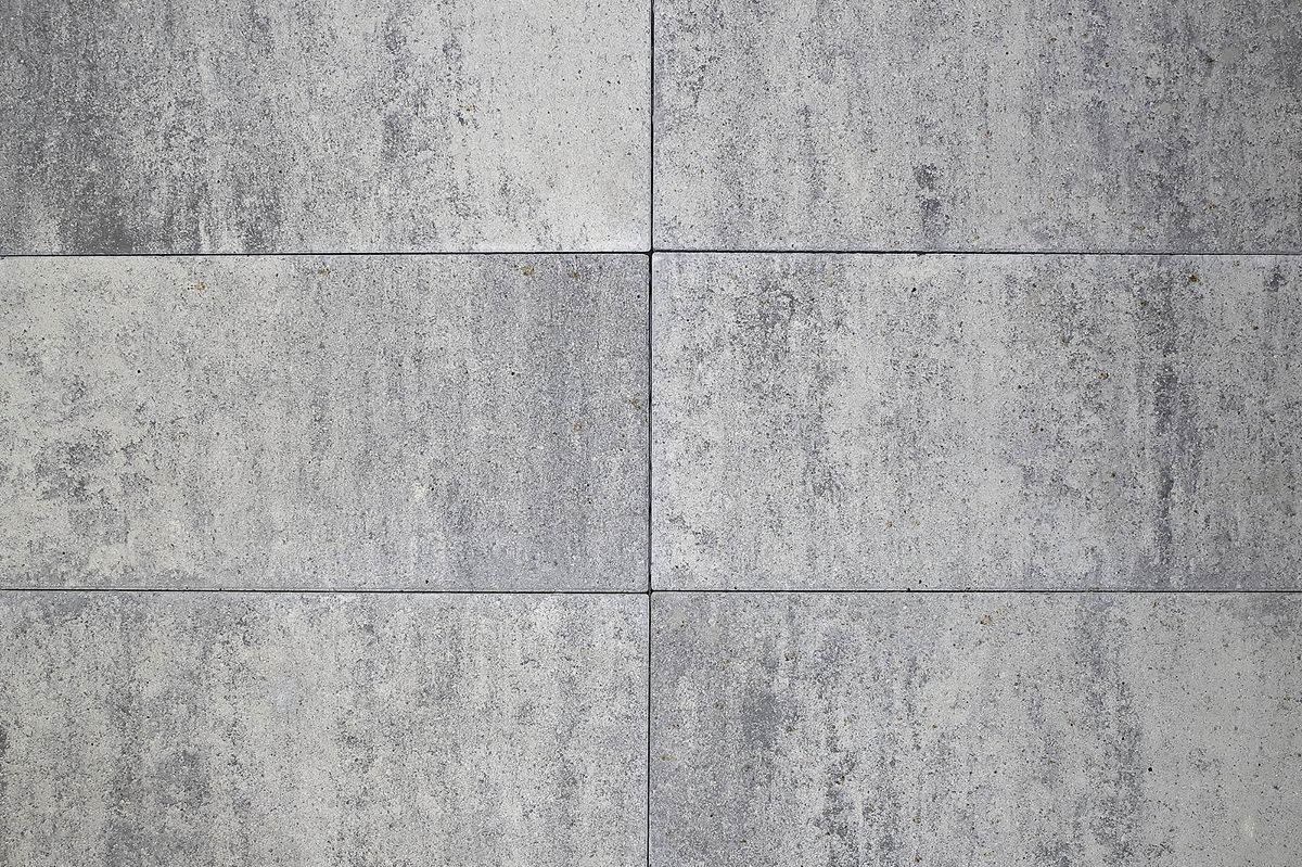 Тротуарные плиты "Прямоугольник" Б.5.П.8 Листопад гладкий Антрацит, размер 600х300х80 мм