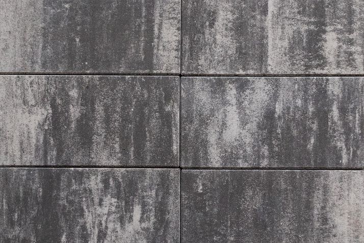 Крупноформатная тротуарная плитка МЕГАПОЛИС Б.5.П.8 Листопад гладкий Антрацит