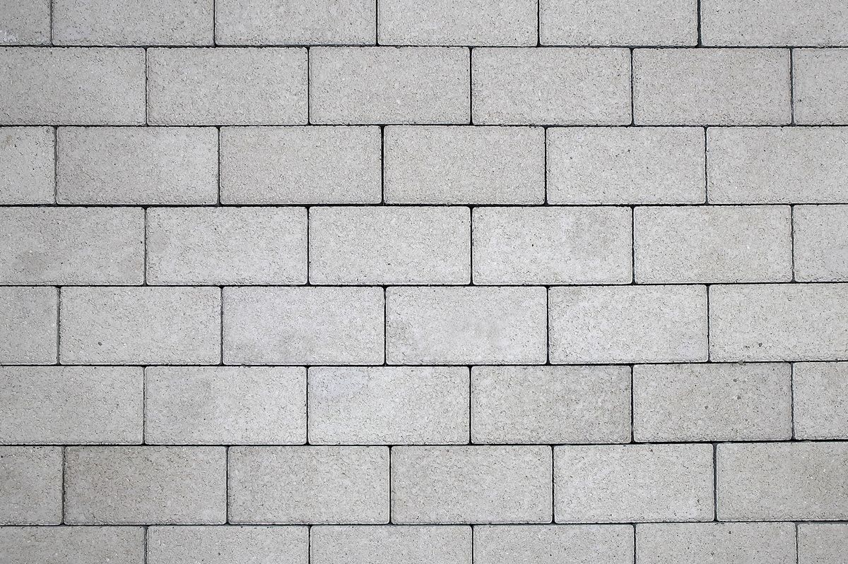 Тротуарная плитка Прямоугольник Б.2.П.6 Гранит белый