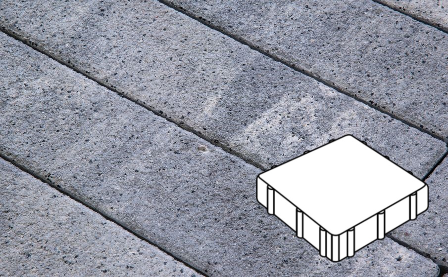 Плитка тротуарная Готика Natur FERRO, Квадрат А.3.К.5, Монохром, 300*300*50 мм