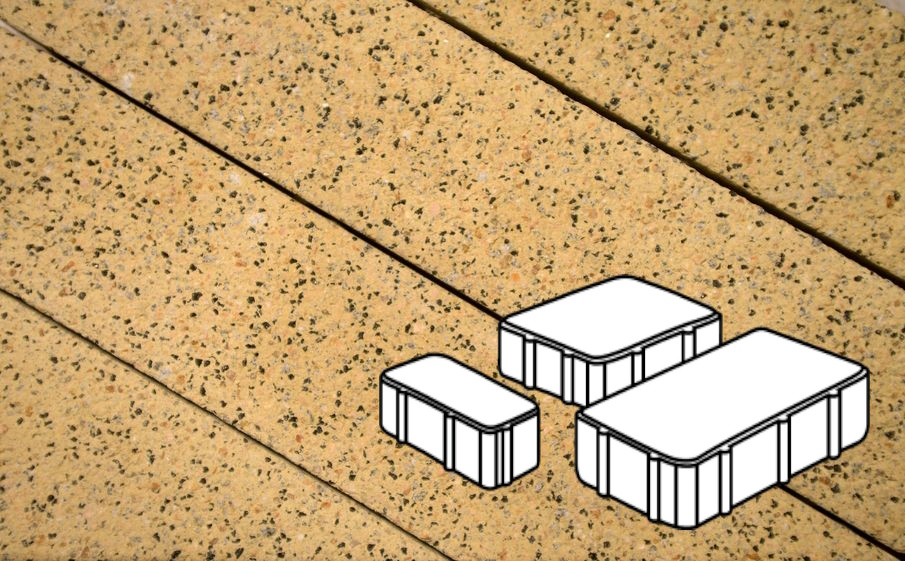 Плитка тротуарная Готика Granite FERRO, Новый Город Б.2.Псм.6, Жельтау 240/160/80*160*60 мм