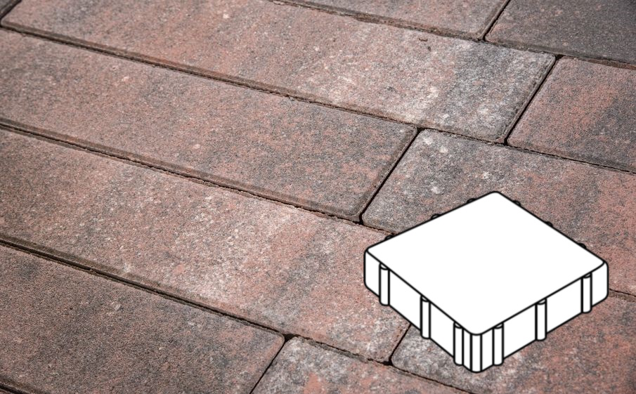 Плитка тротуарная Готика Natur, Квадрат А.3.К.4, Нептун, 300*300*40 мм