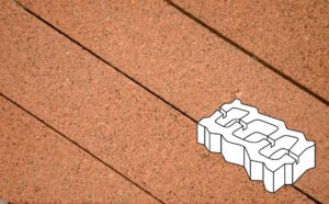 Плитка тротуарная Готика Premium Silver, Газонная решетка Б.4.ГР.8, №14, 450*225*80 мм