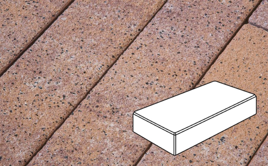 Плитка тротуарная Готика Natur FERRO, Картано В.3.П.10, Терракота, 300*150*100 мм