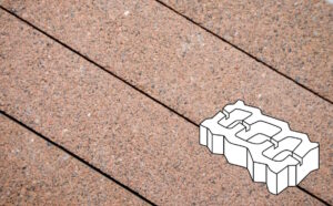 Плитка тротуарная Готика Premium Silver, Газонная решетка Б.4.ГР.8, №16, 450*225*80 мм