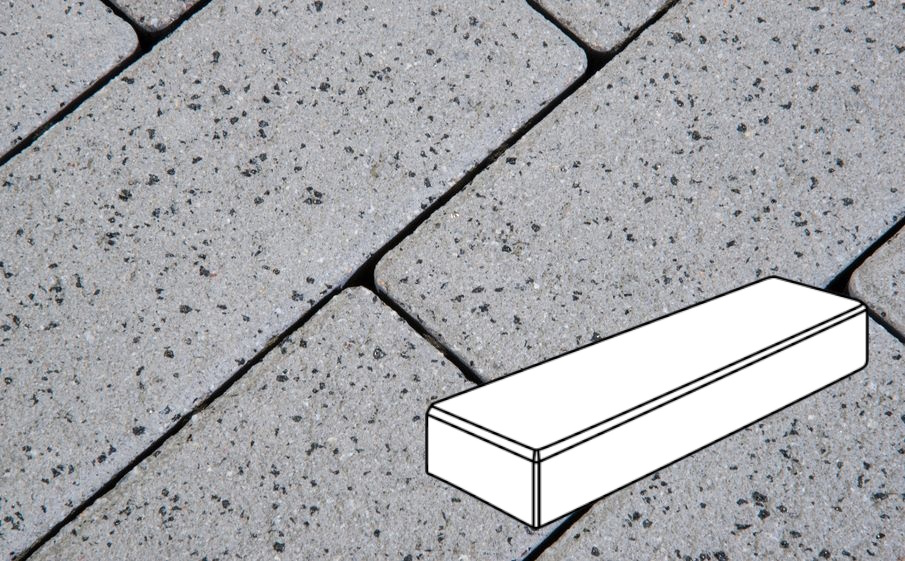 Плитка тротуарная Готика Granite FERRO, Паркет Б.3.П.6, Белла Уайт 300*100*60 мм