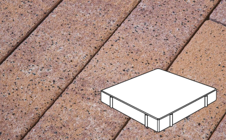 Плитка тротуарная Готика Natur FERRO, Квадрат Б.5.К.10, Терракота, 500*500*100 мм