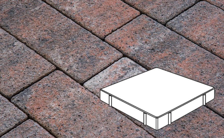 Плитка тротуарная Готика Natur FERRO, Квадрат Б.5.К.10, Альпин, 500*500*100 мм