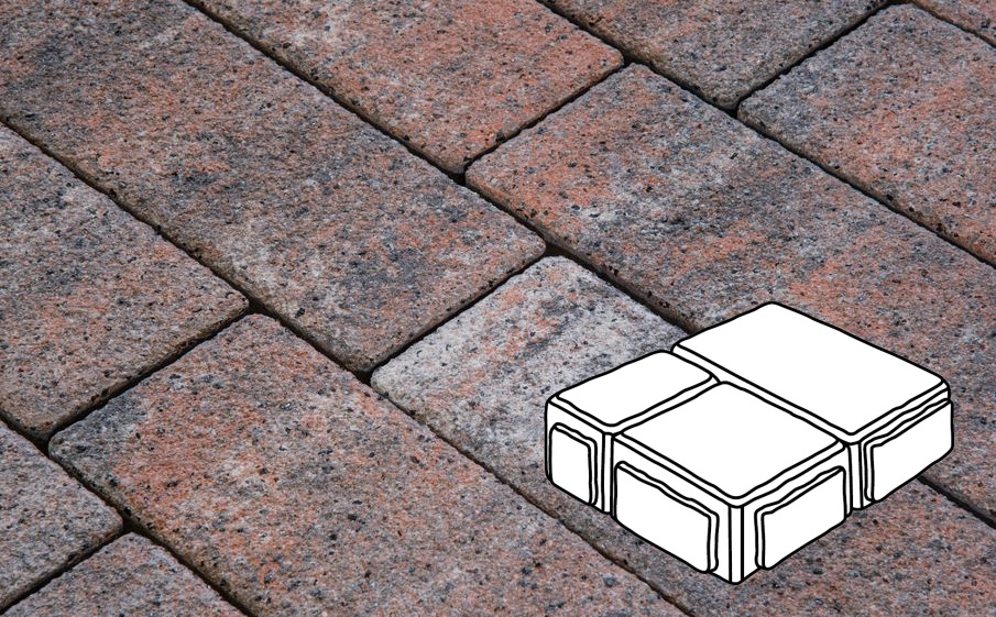 Плитка тротуарная Готика Natur FERRO, Старый Город Б.3.Фсм.6, Альпин, комплект 3 шт, толщина 60 мм