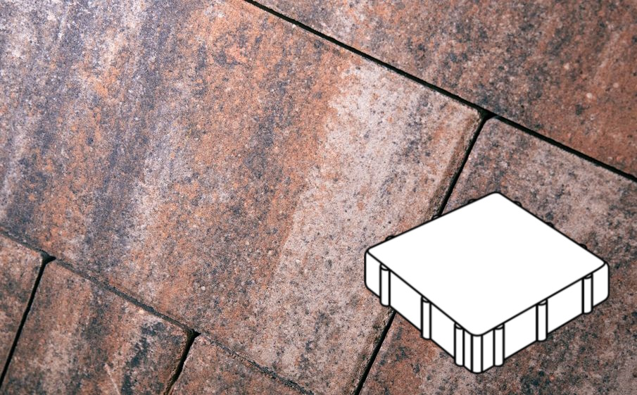 Плитка тротуарная Готика Natur, Квадрат А.3.К.5, Альпин, 300*300*50 мм