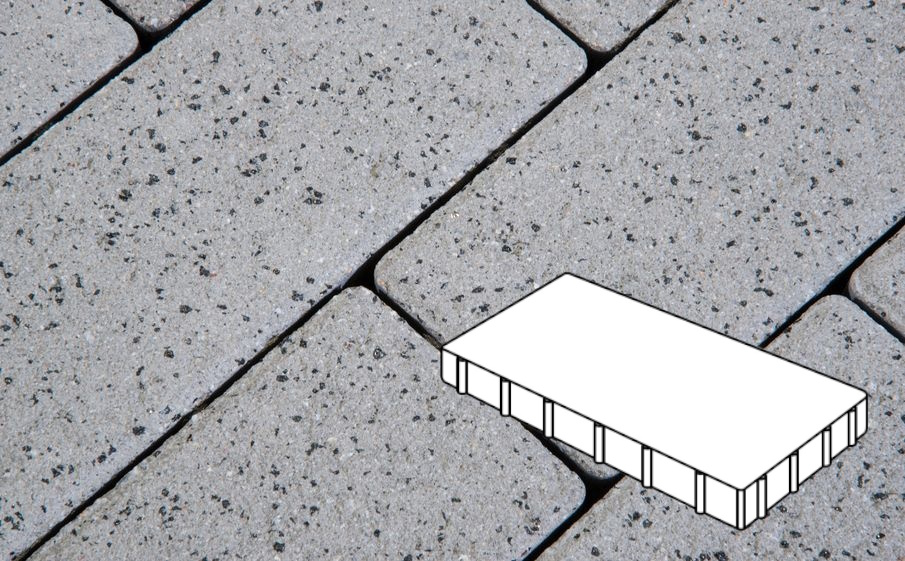 Плитка тротуарная Готика Granite FERRO, Плита Б.6.П.6, Белла Уайт 600*200*60 мм