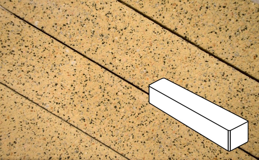 Плитка тротуарная Готика Granite FERRO, Ригель Б.3.П.8, Жельтау 360*80*80 мм