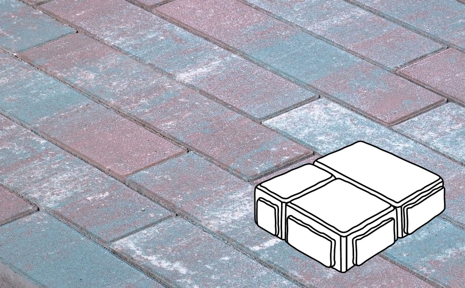 Плитка тротуарная Готика Natur, Старый Город Б.3.Фсм.6, Сатурн, комплект 3 шт, толщина 60 мм