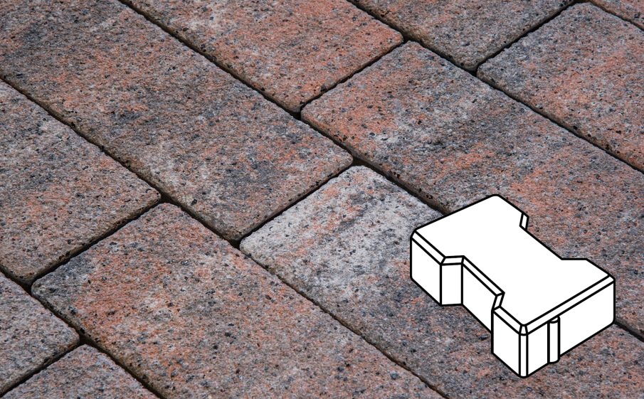 Плитка тротуарная Готика Natur FERRO, Катушка В.2.Ф.8, Альпин, 200*165*80 мм